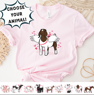 CUPID ANIMALS - CHOOSE YOUR ANIMAL - Bella Canvas T-Shirt