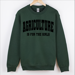 Agriculture is for the Girls Black Ink - Crewneck