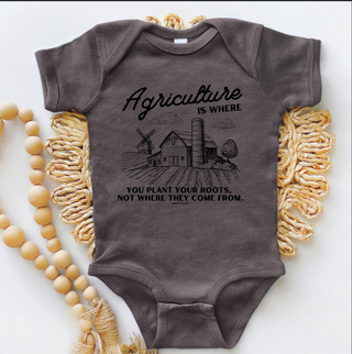 Agriculture is Where You Plant Your Roots Black Ink - Infant/Toddler/Youth