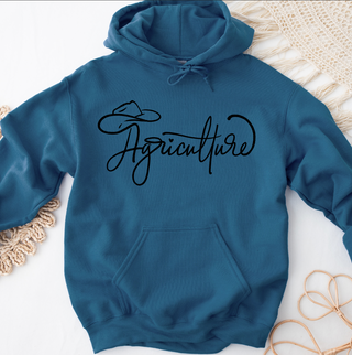 Agriculture Script Black Ink - Hoodie