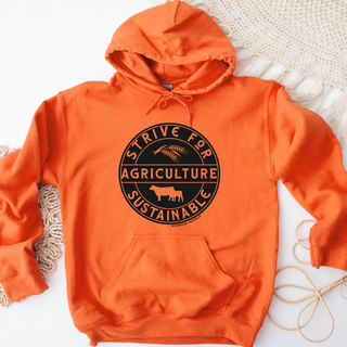 Strive For Sustainable Agriculture BLACK INK – Hoodie