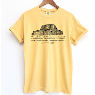 Blessing On Your Barn Black Ink  – Comfort Colors T-Shirt