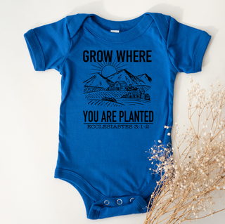 Grow Where You Are Planted Black Ink  - Infant/Toddler/Youth