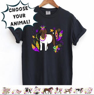 MARDI GRA ANIMALS - CHOOSE YOUR ANIMAL – Comfort Colors T-Shirt