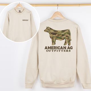 AAO Camo Steer – Crewneck - Front & Back!