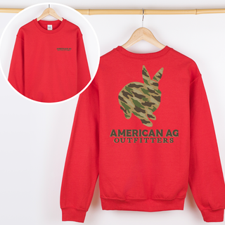 AAO Camo Rabbit – Crewneck - Front & Back!