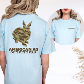 AAO Camo Rabbit – Comfort Colors T-Shirt - Front & Back