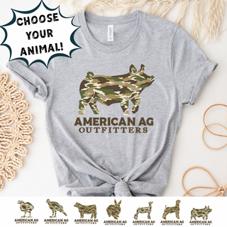 AAO CAMO ANIMAL - CHOOSE YOUR ANIMAL - Bella Canvas T-Shirt