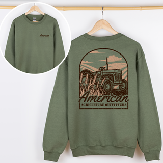 AAO Tractor Brown Field – Crewneck - Front & Back!