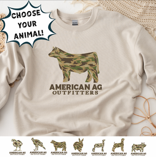 AAO CAMO ANIMAL - CHOOSE YOUR ANIMAL – Crewneck