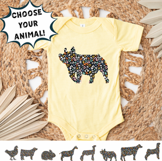 COLORFUL CHEETAH ANIMALS - CHOOSE YOUR ANIMAL – Infant/Toddler/Youth