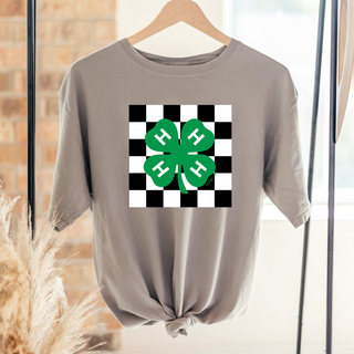 4-H - CHECKER CLOVER – Comfort Colors T-Shirt