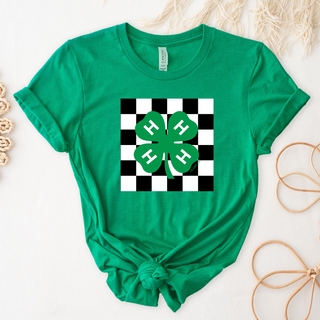 4-H - CHECKER CLOVER – Bella Canvas T-Shirt