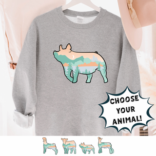 MOUNTAIN ANIMALS - CHOOSE YOUR ANIMAL – Crewneck