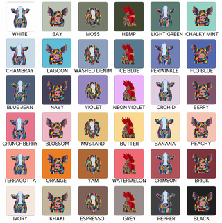 RAINBOW ANIMALS- CHOOSE YOUR ANIMAL – Comfort Colors T-Shirt