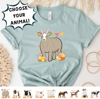 Spring Easter - Choose Your Animal - Bella Canvas T-Shirt