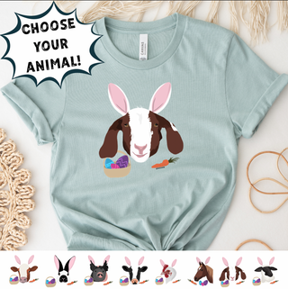 Hoppy Easter - Choose Your Animal - Bella Canvas T-Shirt