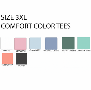 SIZE 3XL- COMFORT COLORS SHIRT SALE