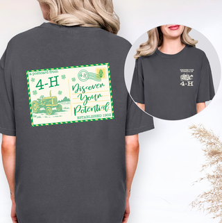 Discover Your Potential 4-H– Comfort Colors T-Shirt - Front & Back