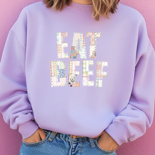 Quilted Eat Beef– Crewneck