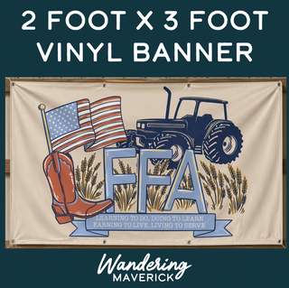 2X3 foot VINYL BANNER