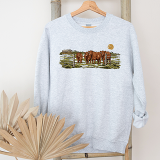 Red Angus On The Pasture– Crewneck