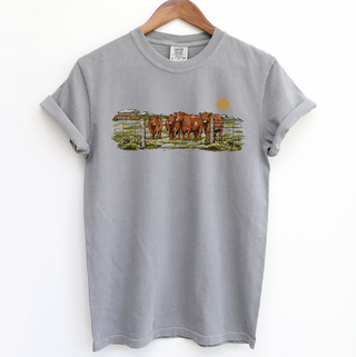 Red Angus On The Pasture– Comfort Colors T-Shirt