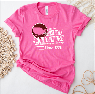 American Agriculture - Backbone Of Our Country - Bella Canvas T-Shirt