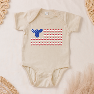 Cattle Patriotic Flag – Infant/Toddler/Youth