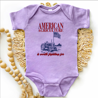 Patriotic - American Agriculture Is Worth Fighting For – Infant/Toddler/Youth