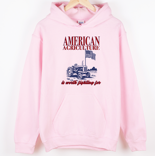Patriotic - American Agriculture Is Worth Fighting For – Hoodie