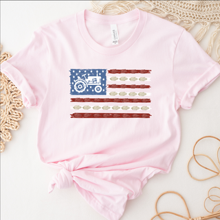 Patriotic Farming Flag - Bella Canvas T-Shirt