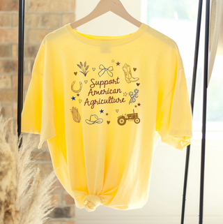 Support American Agriculture – Western – Comfort Colors T-Shirt