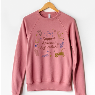 Support American Agriculture – Western – Crewneck