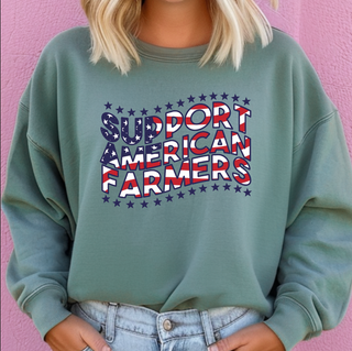 Patriotic - Support American Farmers – Crewneck