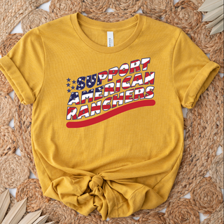Patriotic - Support American Ranchers - Bella Canvas T-Shirt