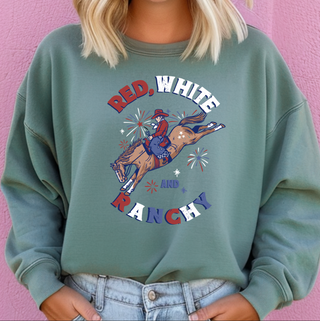 Red White Ranchy – Crewneck