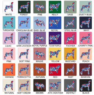 Patriotic Daisy-CHOOSE YOUR ANIMAL- Bella Canvas T-Shirt