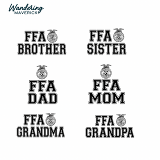 FFA Emblem-CHOOSE YOUR SAYING- Infant/Toddler/Youth