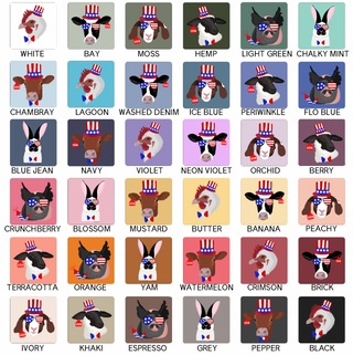 Red, White, and Blue Animals-CHOOSE YOUR ANIMAL– Comfort Colors T-Shirt