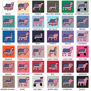 Patriotic Flag-CHOOSE YOUR ANIMAL– Crewneck
