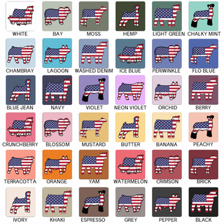 Patriotic Flag-CHOOSE YOUR ANIMAL– Comfort Colors T-Shirt
