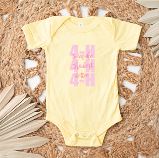 Pink 4-H To Make the Best Better– Infant/Toddler/Youth