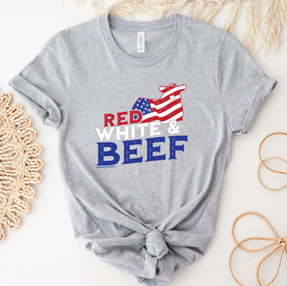 Red, White, and Beef- Bella Canvas T-Shirt