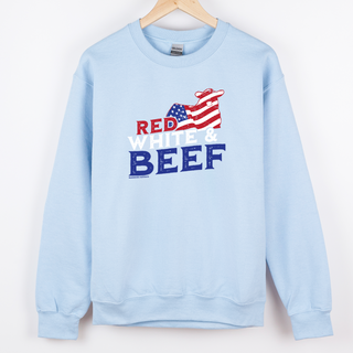 Red, White, and Beef– Crewneck