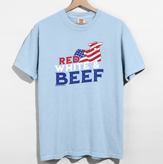 Red, White, and Beef– Comfort Colors T-Shirt