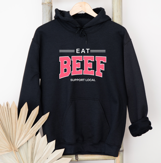 Eat Beef Support Local Pink– Hoodie
