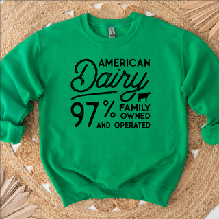 American Dairy Family Owned And Operated – Crewneck