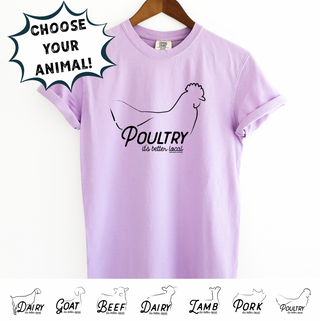It's Better Local- CHOOSE YOUR ANIMAL– Comfort Colors T-Shirt