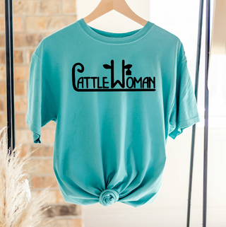 Cattlewoman Eartag – Comfort Colors T-Shirt